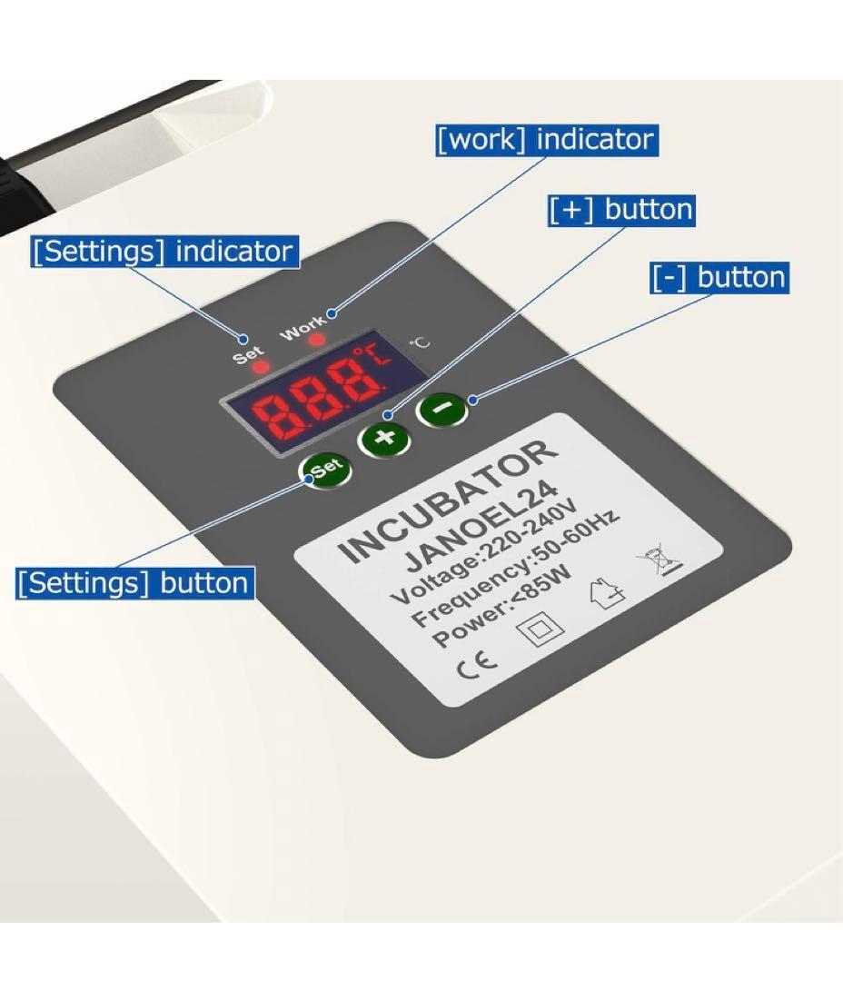 自動孵卵器 インキュベーター 鳥類専用ふ卵器 自動転卵式 孵化器24