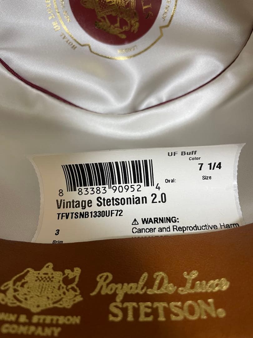 STETSON STETSONIAN 「新品」40s repro サイズ58