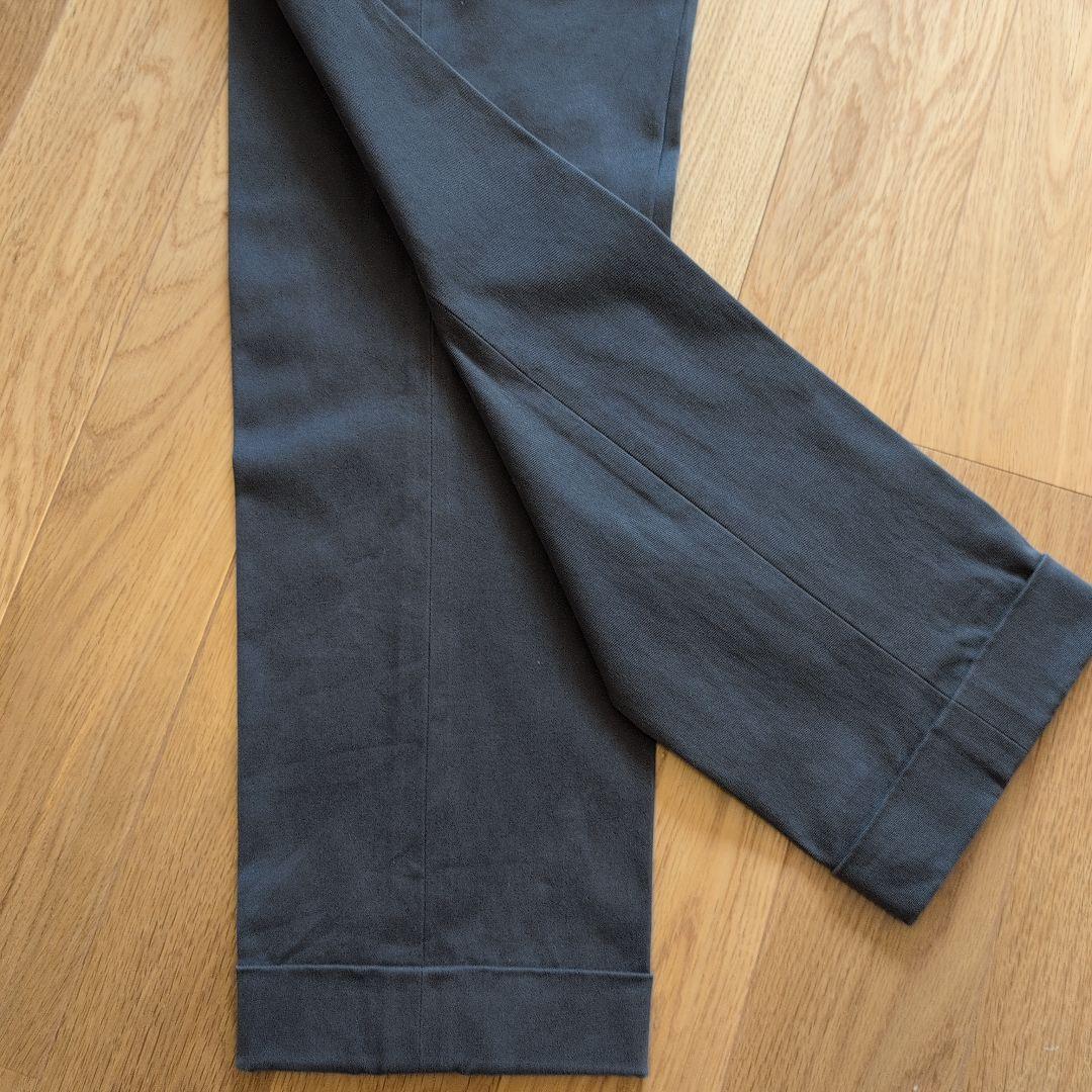 インコテックス　ダークグレー チノパン size48 ダブル仕上げ