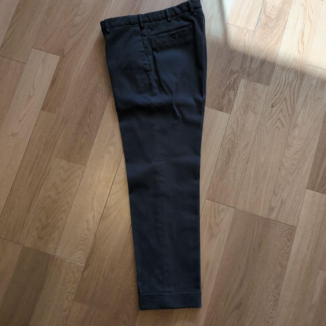 インコテックス　ダークグレー チノパン size48 ダブル仕上げ