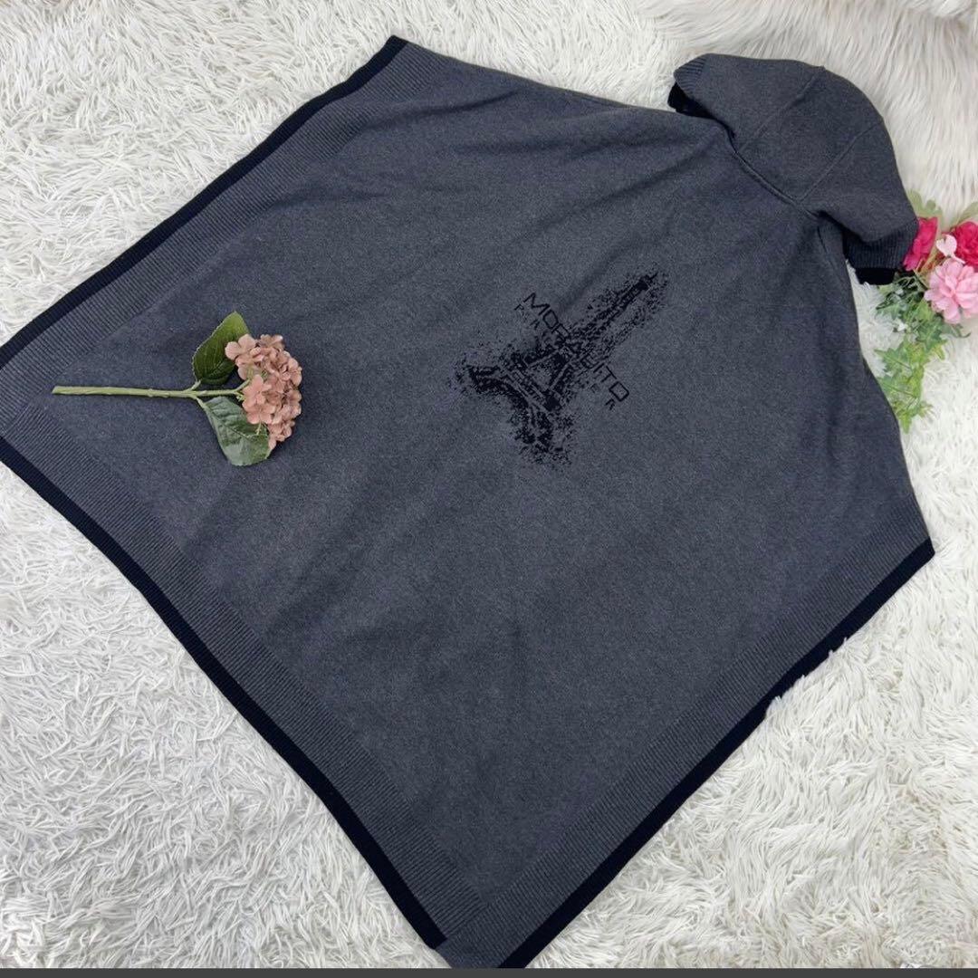 ●モラビト レディース ポンチョ カシミヤ混 ケープコート 新品未使用 M