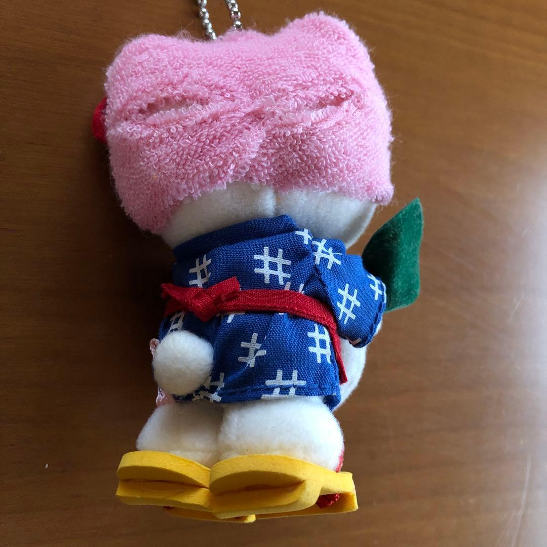 ぬいぐるみキーホルダー　キティちゃん（鹿児島限定　桜島だいこん）