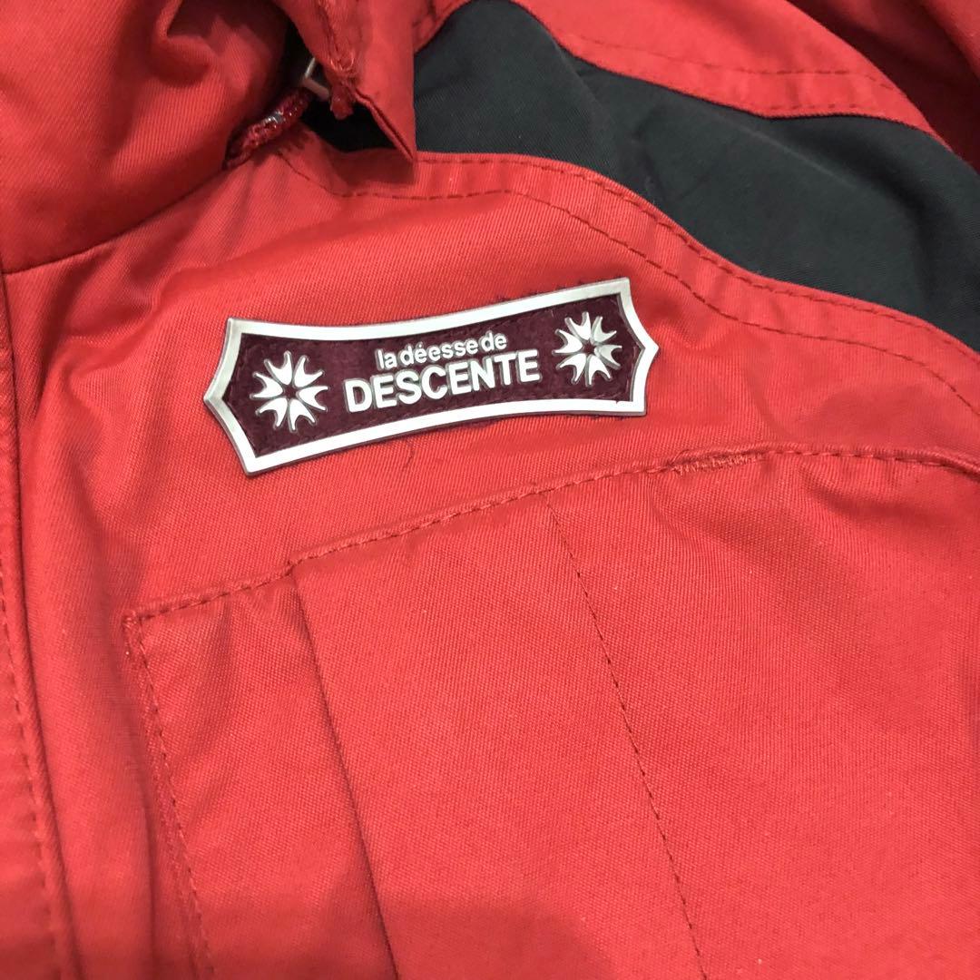 DESCENTE デサント スキーウェア 上下セット 赤 9号 レディース