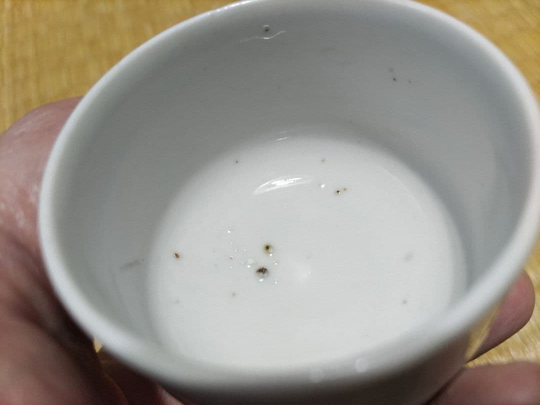 古伊万里　白磁　胴紐　小型　猪口　無傷