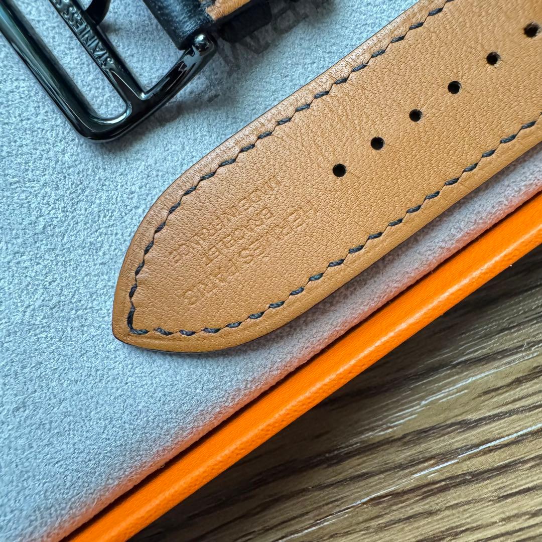 2400 美品　Apple Watch エルメス　ブラック　レザー　シングル