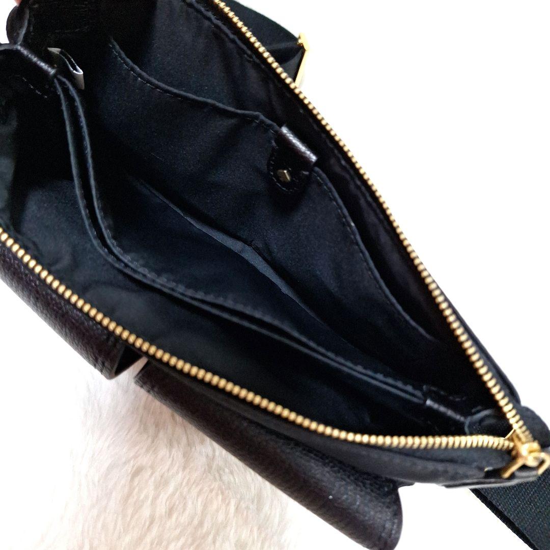 Used ♥ ケイトスペード ボディーバッグ ショルダー ブラック ゴールド