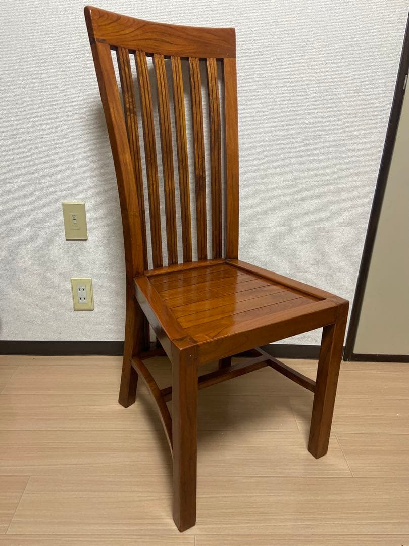 t*0様 アンティークチーク ハイバックチェア