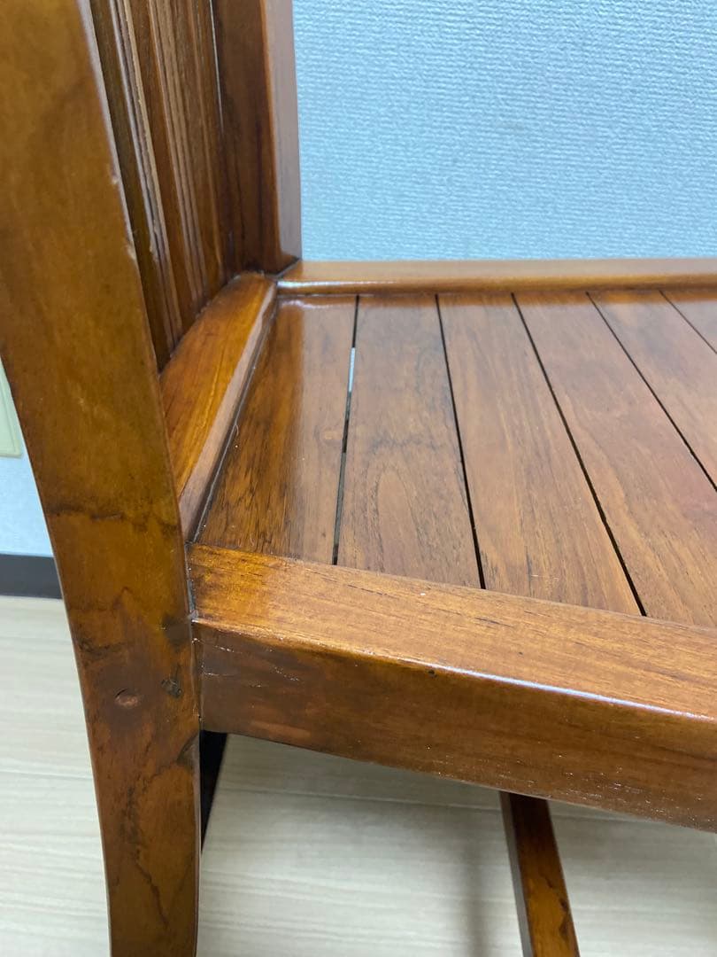 t*0様 アンティークチーク ハイバックチェア