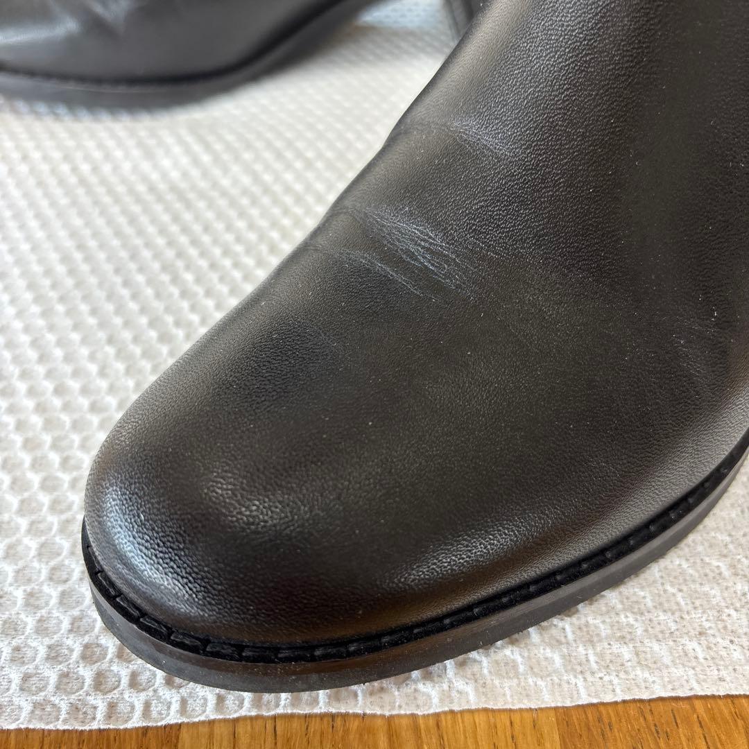 COLE HAAN ブラックショートブーツ　23㎝
