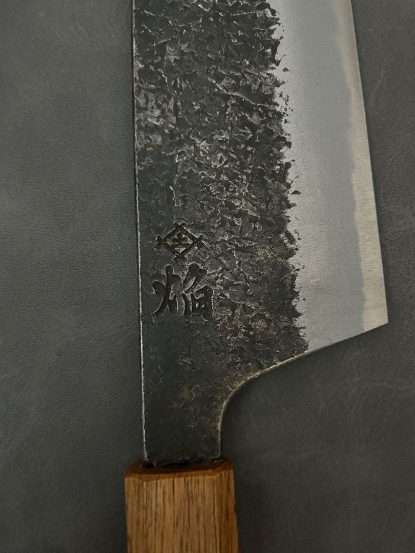 堺孝行 包丁 牛刀 牛刀包丁 焔 紅蓮 安来鋼青紙二号 八角柄 225mm ①