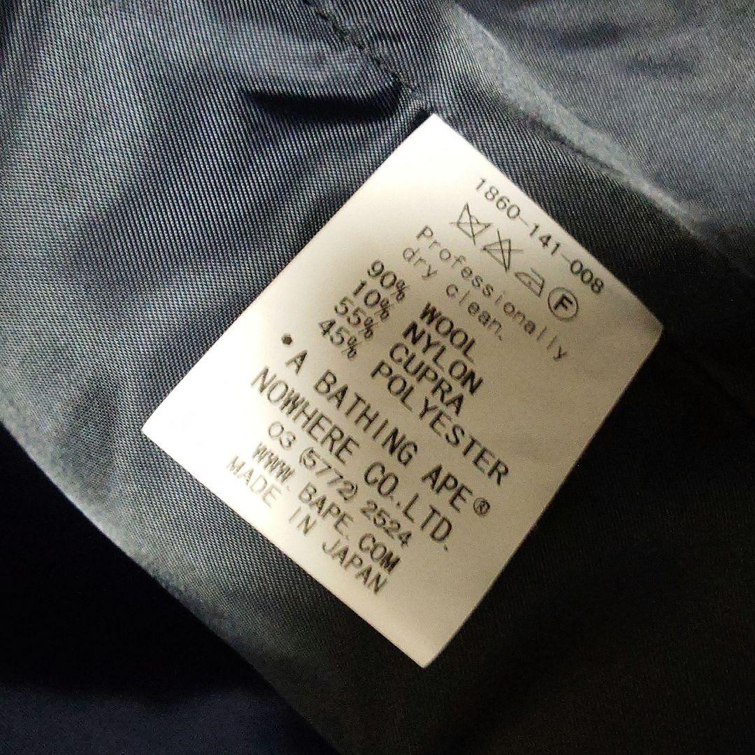 【期間限定値下げ】A BATHING APE ネイビー迷彩ダッフルコート M