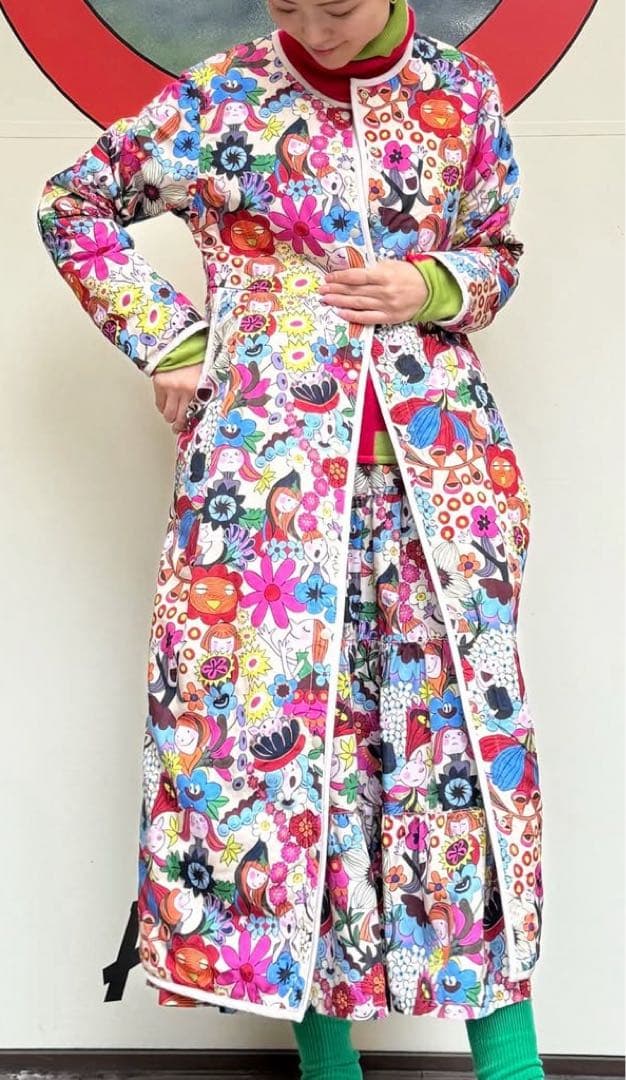 新品アルベロベロリバーシブルキルティングジャケット　オレボレボラ