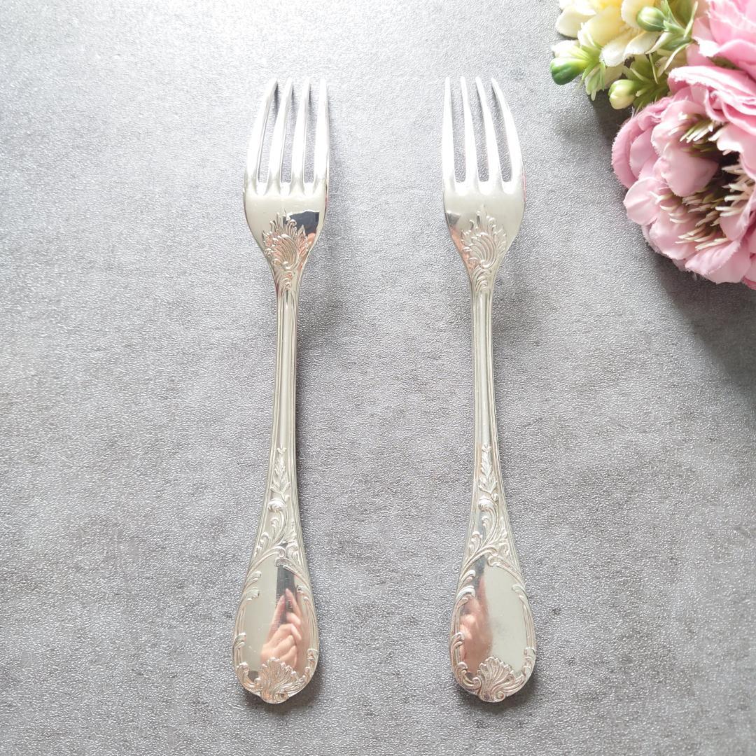 クリストフル マルリー デザートフォーク 2点