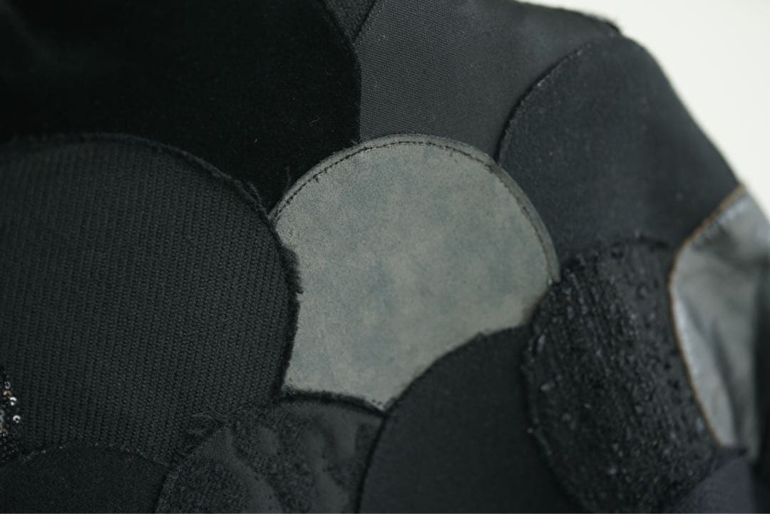 14aw ジュンヤワタナベ コムデギャルソン パッチワーク ポンチョ コート