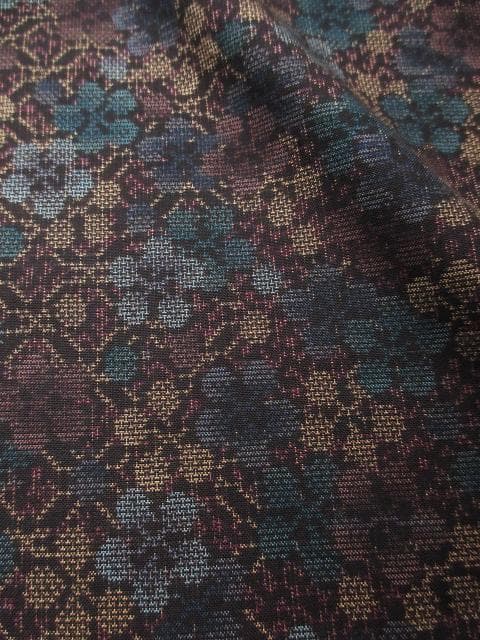 新品に近い！純泥染＊９マルキ＊本場奄美大島紬＊成田織物＊着物＊１６０ｃｍ＊裄６５