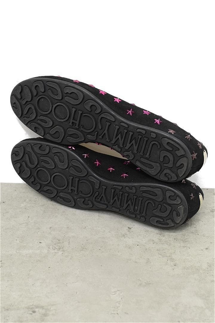 HGDX226/美品 JIMMY CHOO フラットシューズ スタッズ 35
