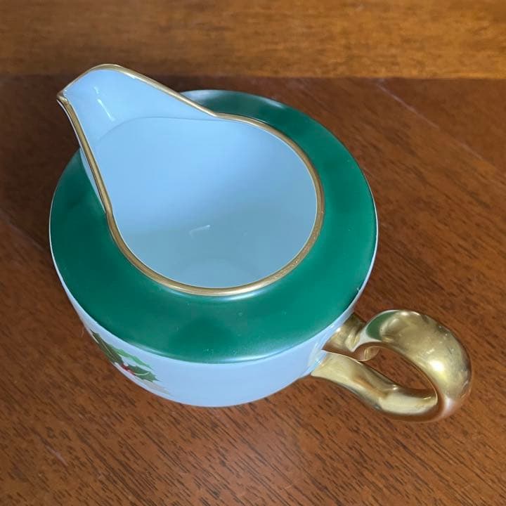 【ビンテージ】大倉陶園★柊ヒイラギ★ミルクジャグ