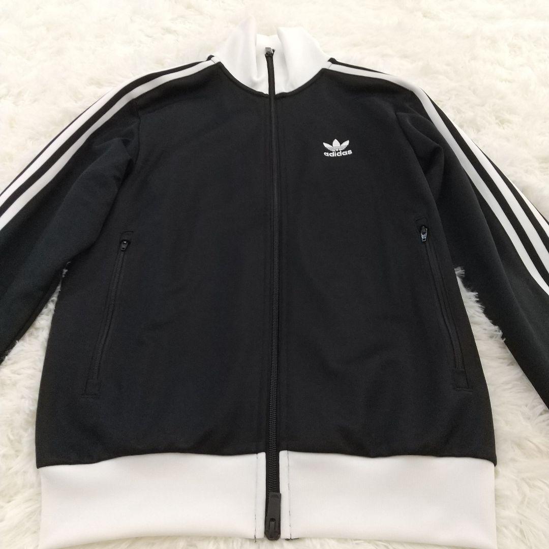 極美品✨️adidasジャージ ベッケンバウアー ブラック ホワイト 黒 白 S