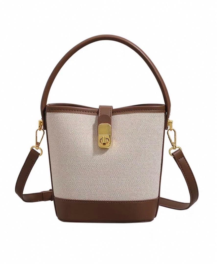 UR バケツ型バッグ ベージュ ブラウン