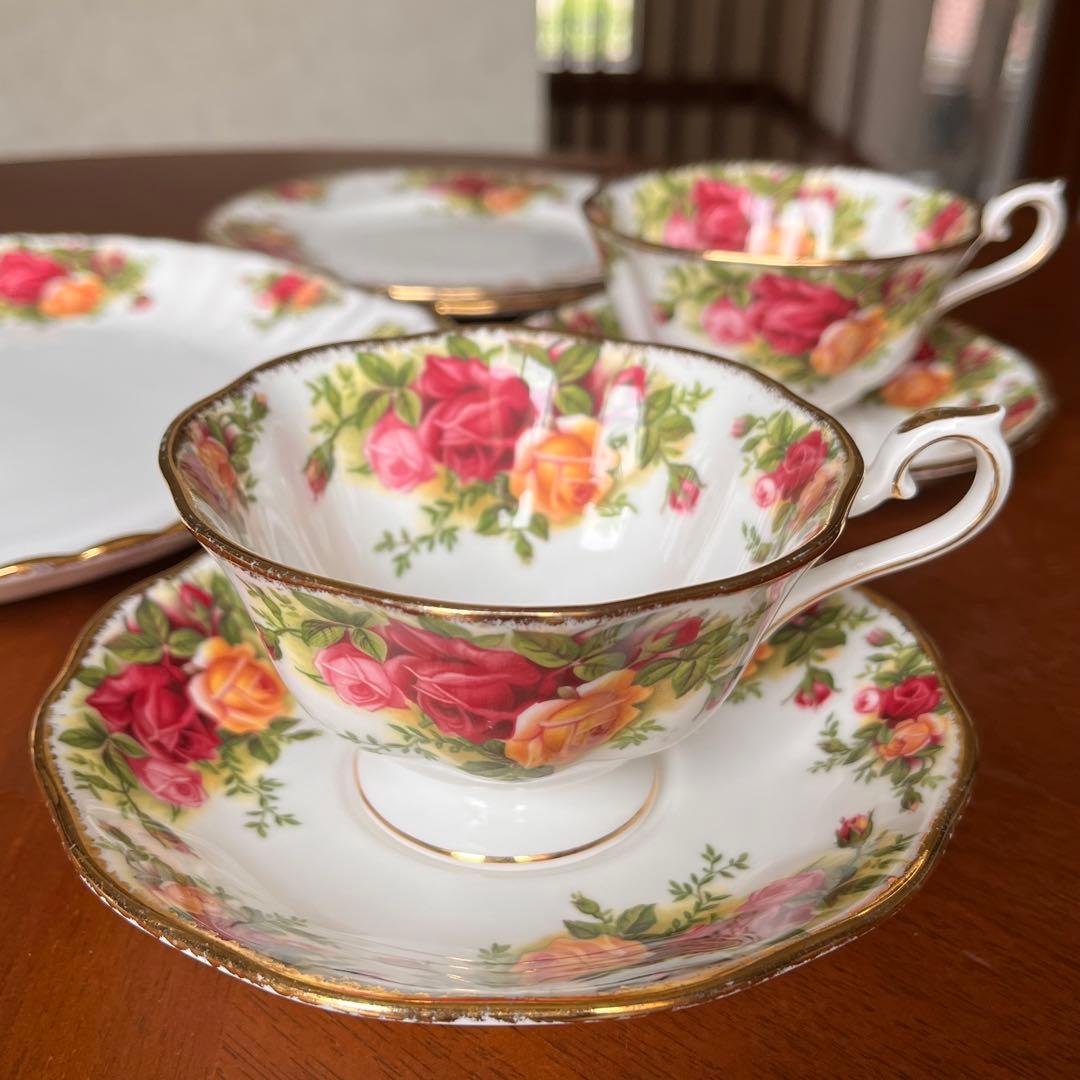 【美品】ロイヤルアルバート★オールドカントリーローズ★Tea for two