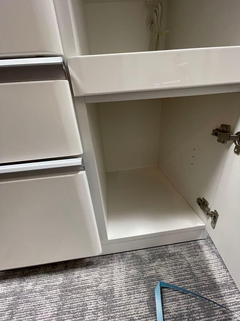 ニトリ　食器棚　幅80　クリスナ　80KB-WH