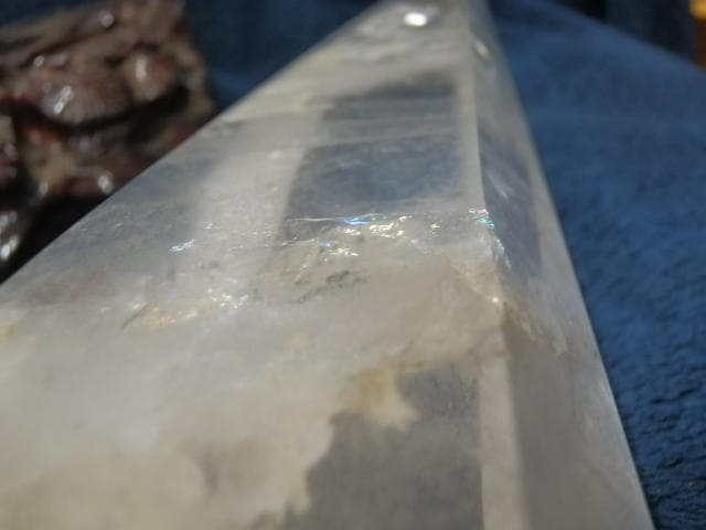 水晶球と水晶柱　1010gと1475g