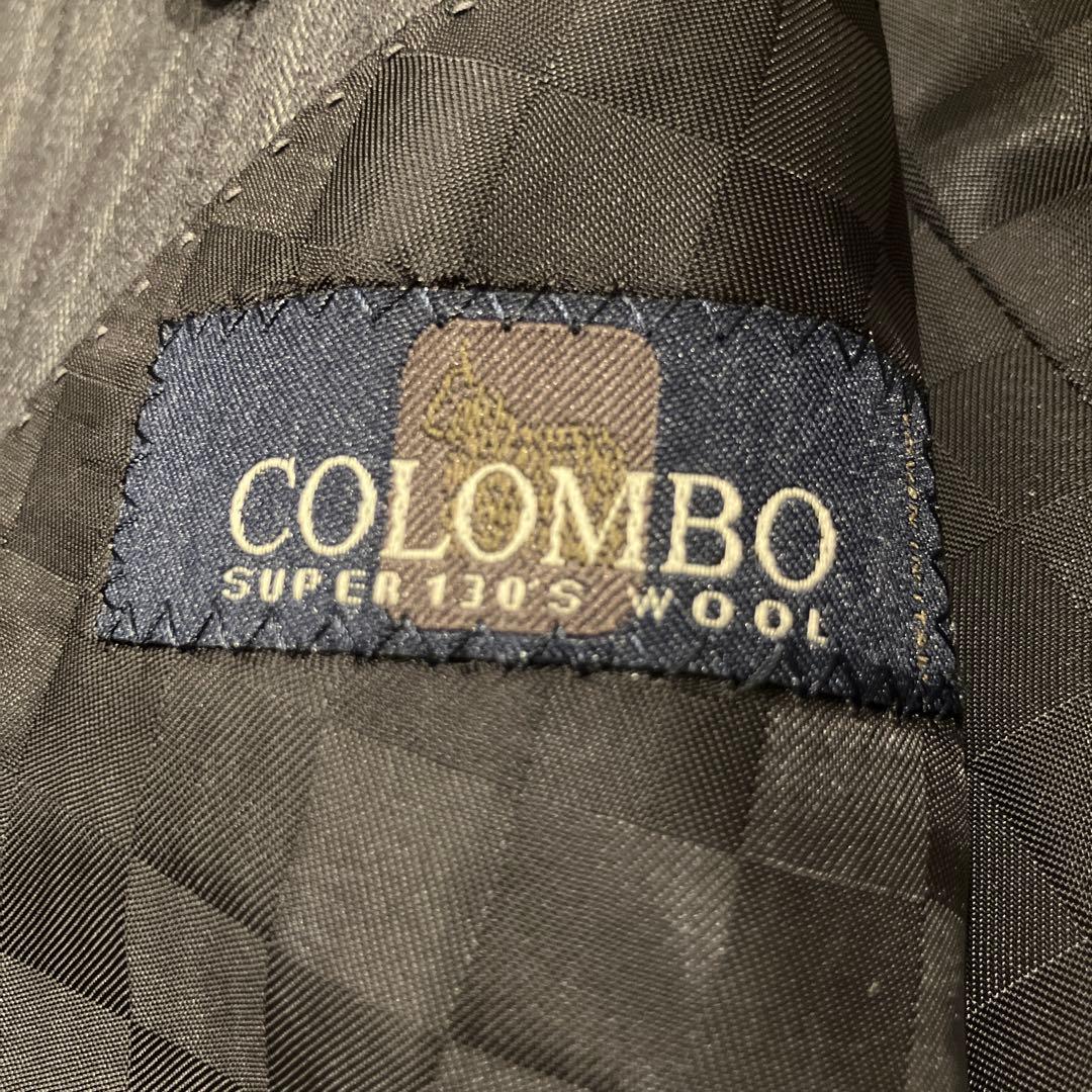 極美品✨️HILTON コロンボ super130 スーツ 紺 チェック A 6