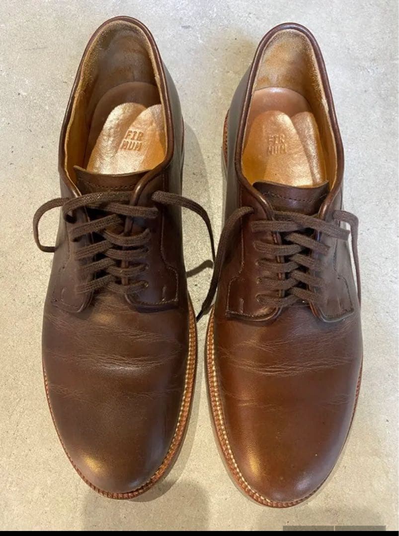 2/20まで　FIRMUM 革靴27.5cm 黒茶色2点セット