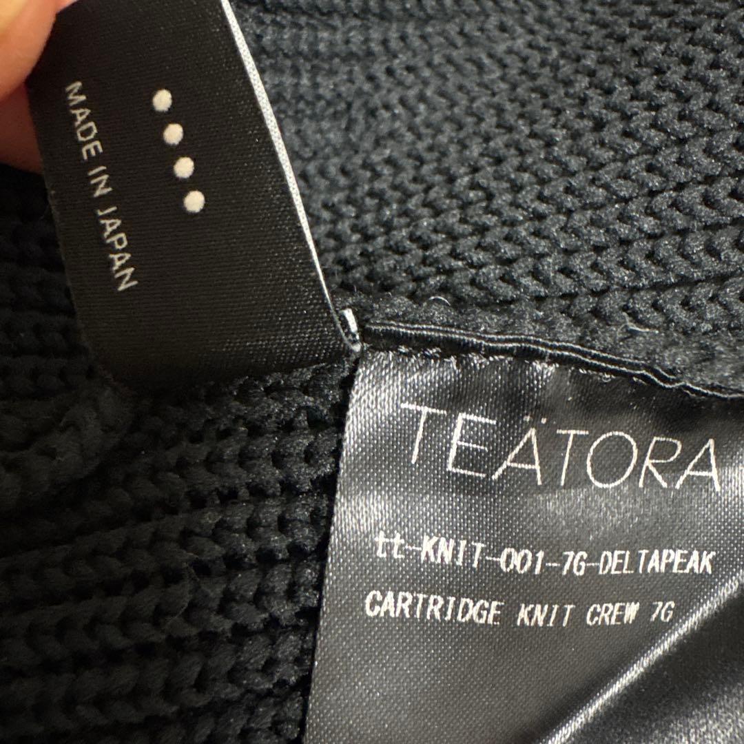 TEATORA 7G CARTRIDGE KNIT ニット 黒 テアトラ