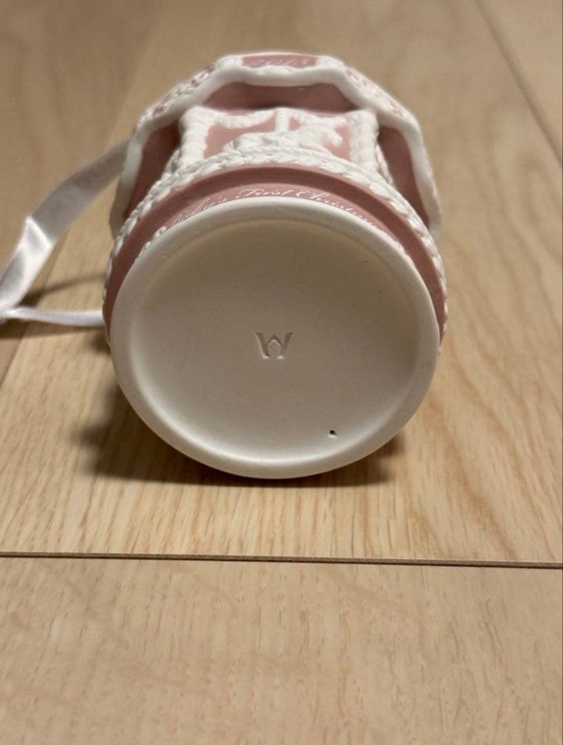 「値下げ終了」ウェッジウッドクリスマスオーナメントメリーゴーランドピンク2015