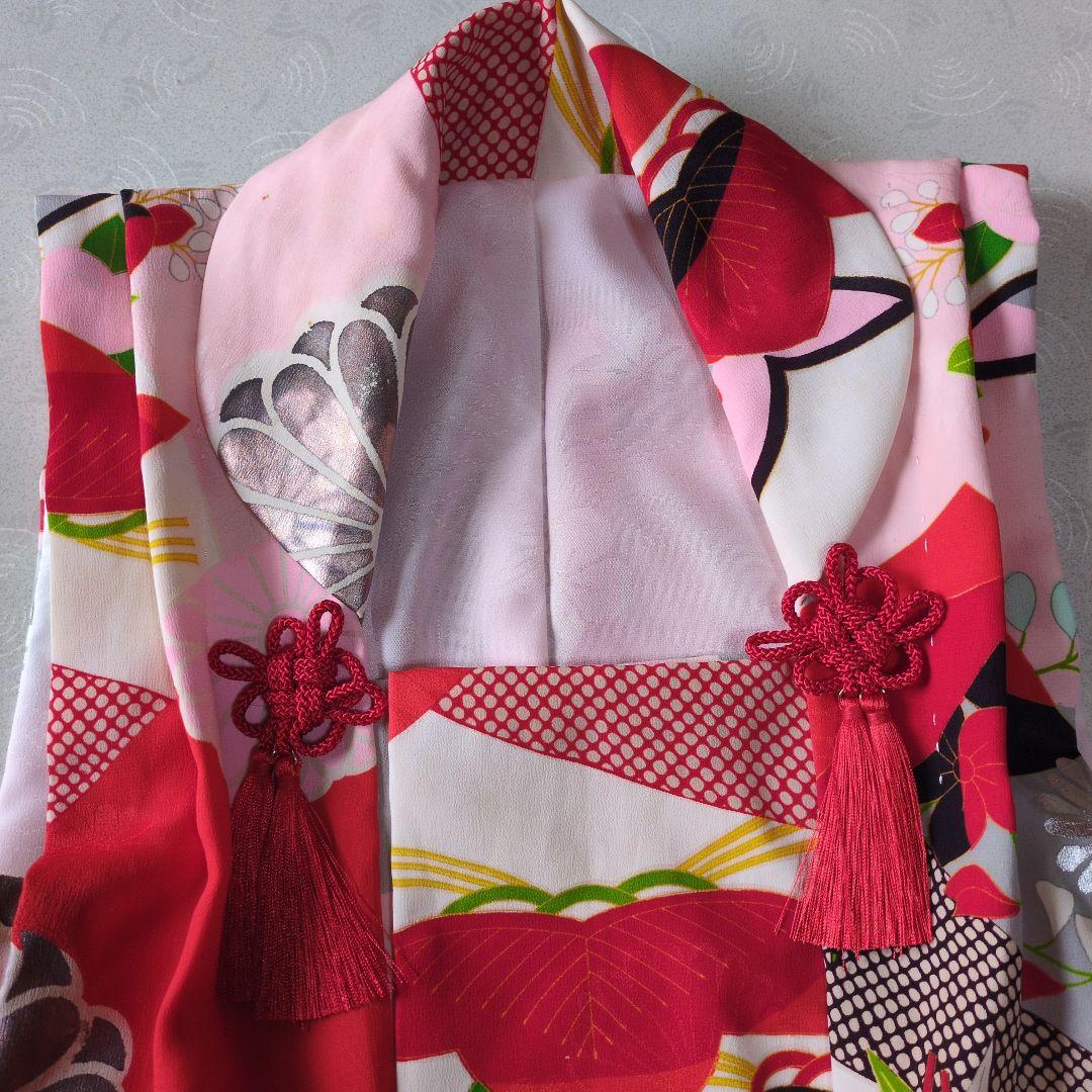 七五三３歳女の子正絹手作りの被布（中綿無し）