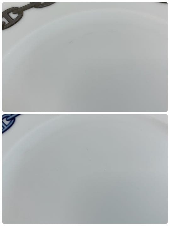 エルメス　シェーヌダンクル　丸皿2枚&スクエアプレート1枚セット