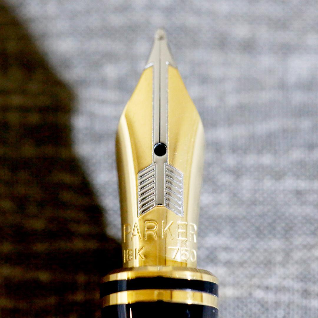 【美品 送料込み】パーカー 万年筆 デュオフォールド ボルドーマーブル