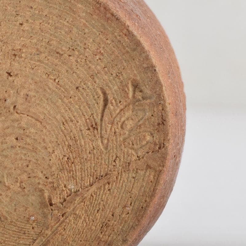 茶道具　信楽焼　清宗作　肩衝茶入　仕覆付　共箱　V　9141