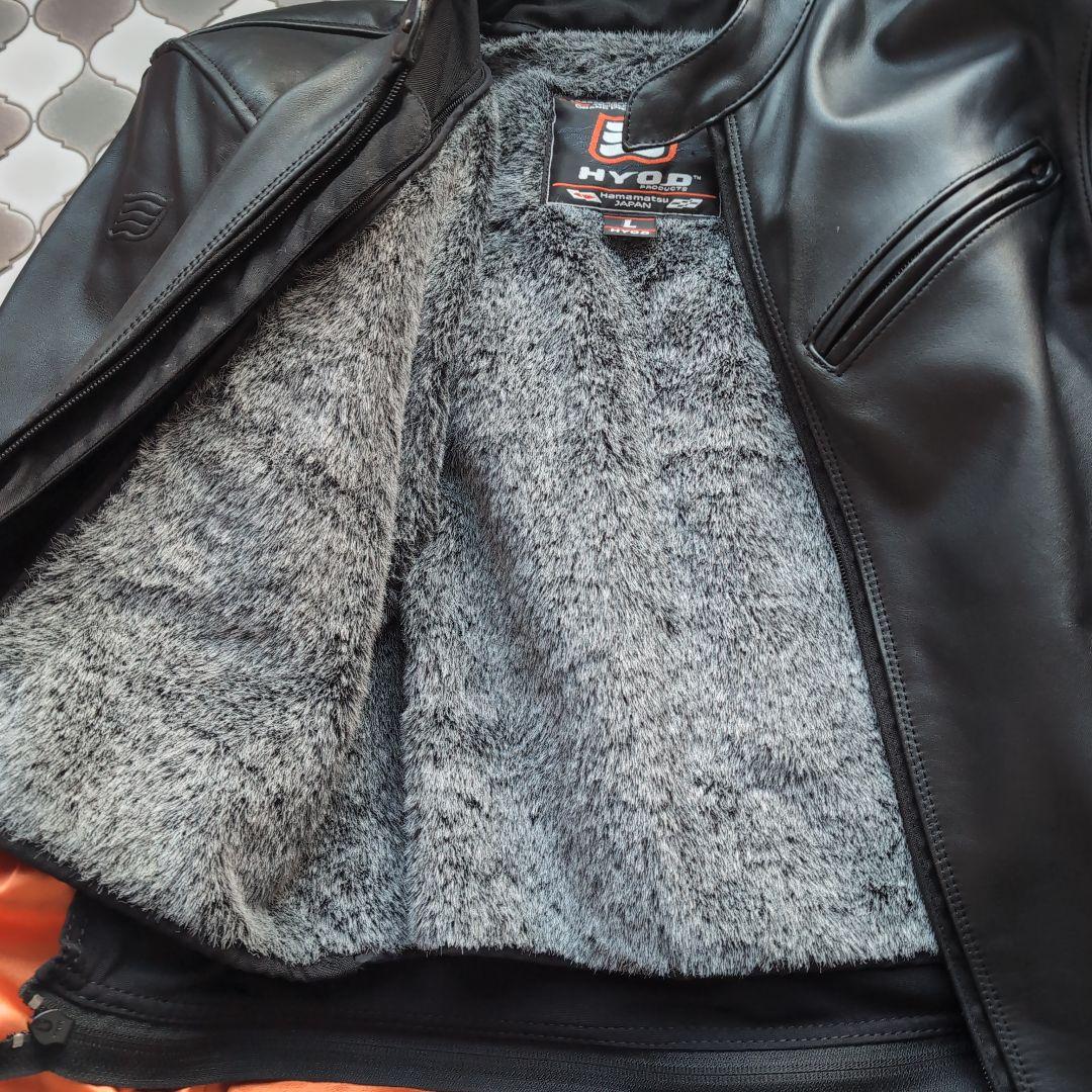 HYOD ブラックレザージャケット Lサイズ
