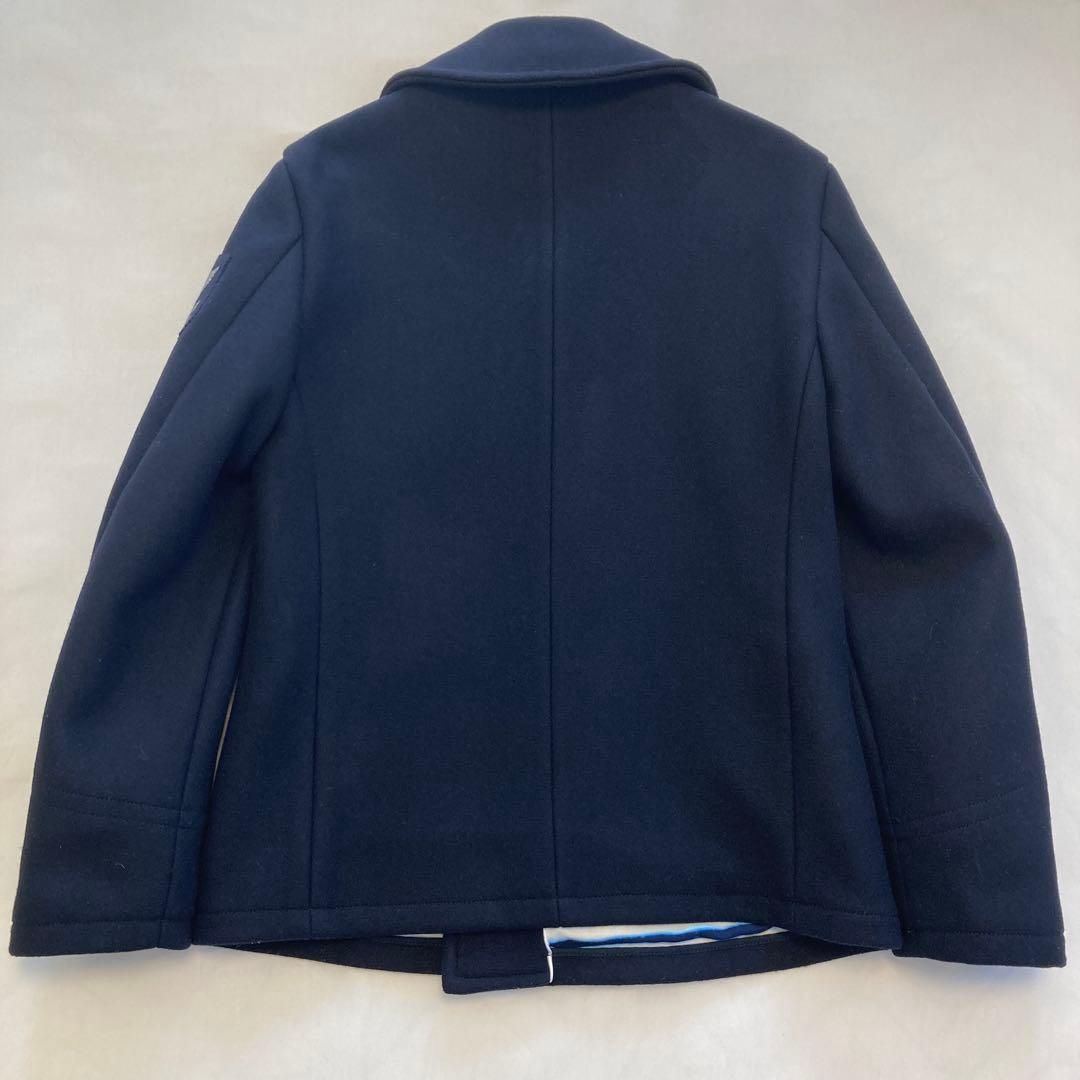 ハリウッドランチマーケット Pコート 美品 ピーコート ハリラン ブルーブルー