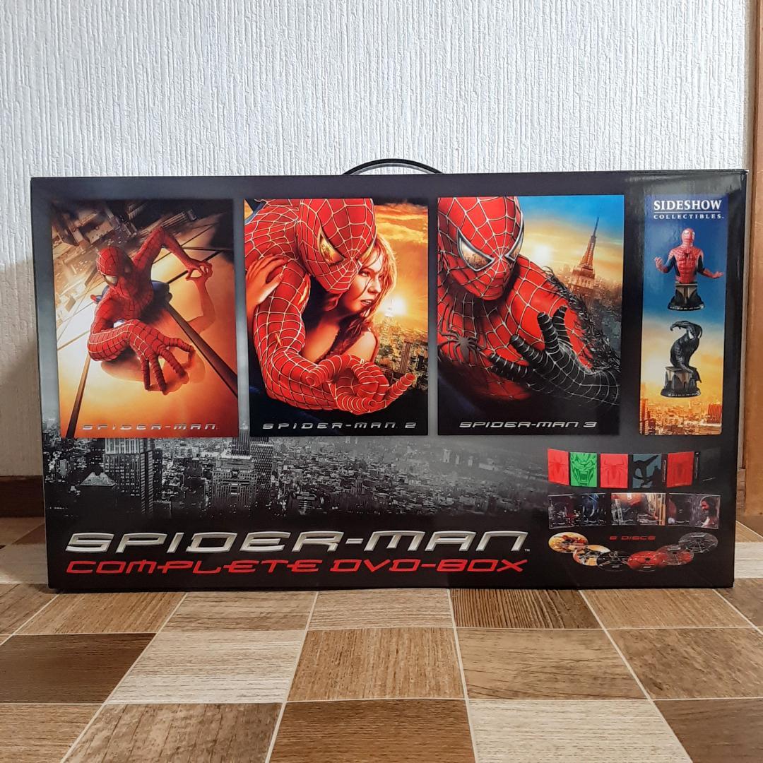 【DVD未開封】スパイダーマン コンプリートBOX フィギュア セット ブラック
