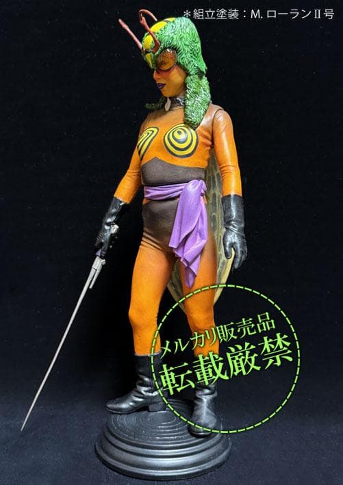 ★ビリケン商会　蜂女（オレンジ塗装）【ソフビキットの完成品】
