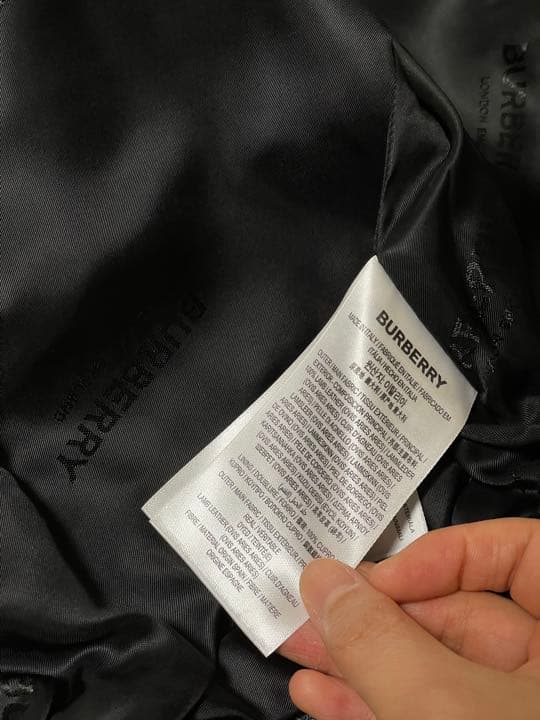 Burberry バーバリー　レザージャケット　羊革(女性)