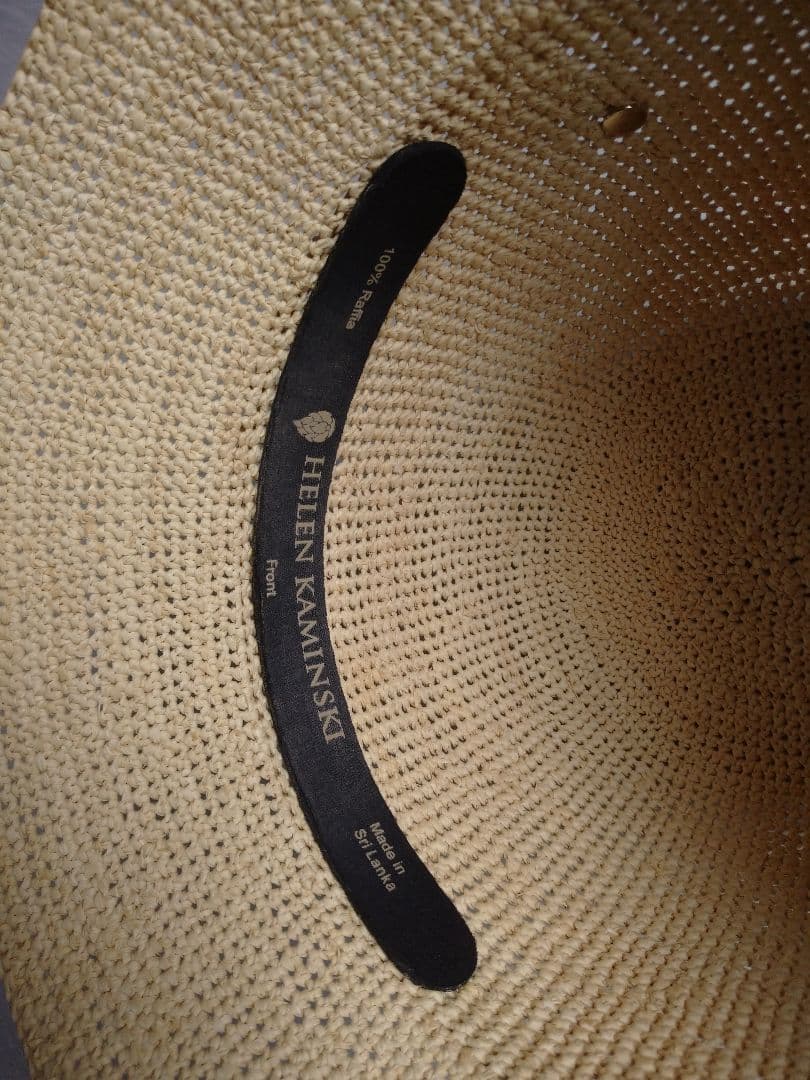 ヘレンカミンスキー ラフィア ハツト 帽子 ナチュラル