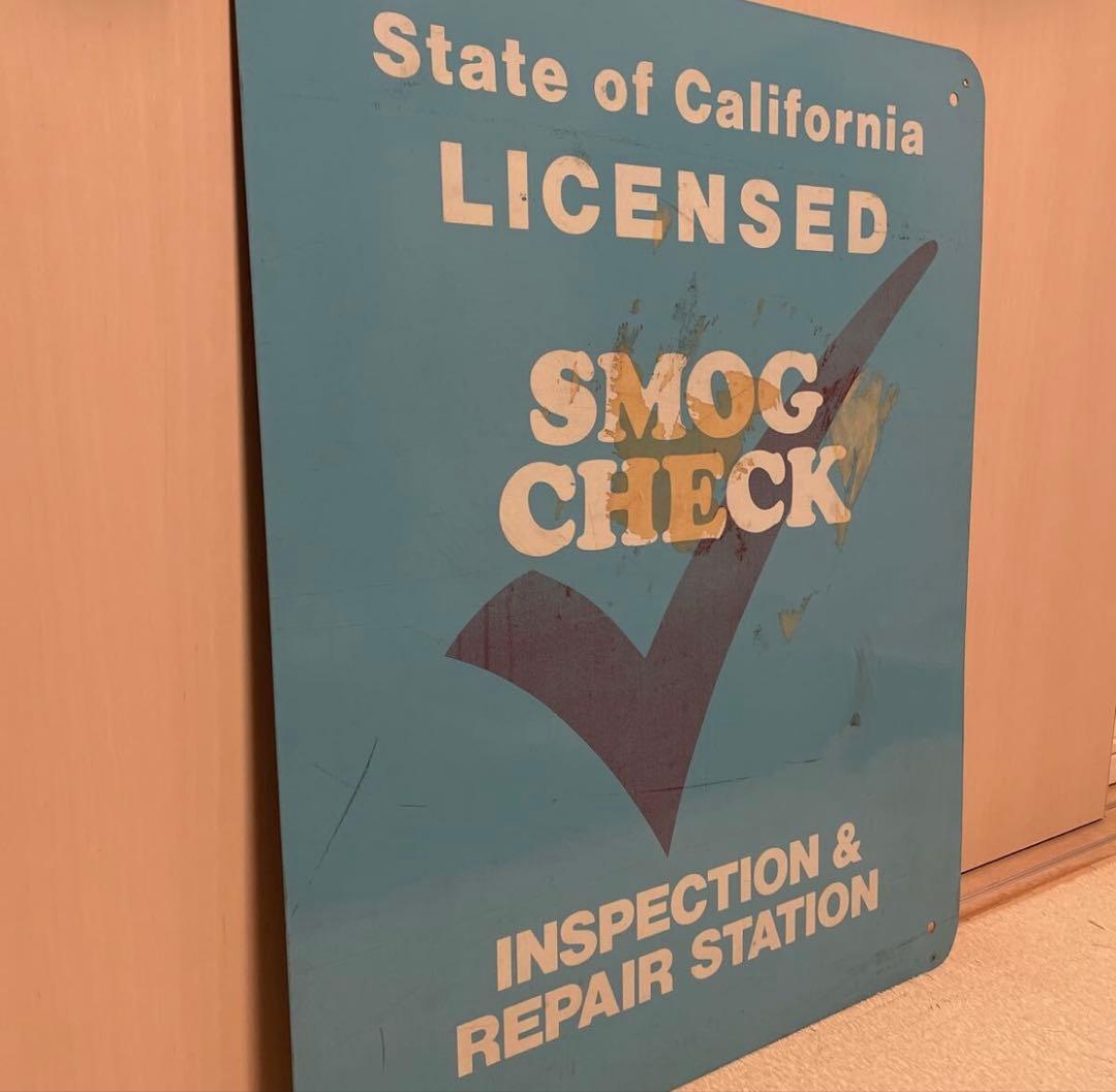 ビンテージ カリフォルニア スモッグチェック 看板
