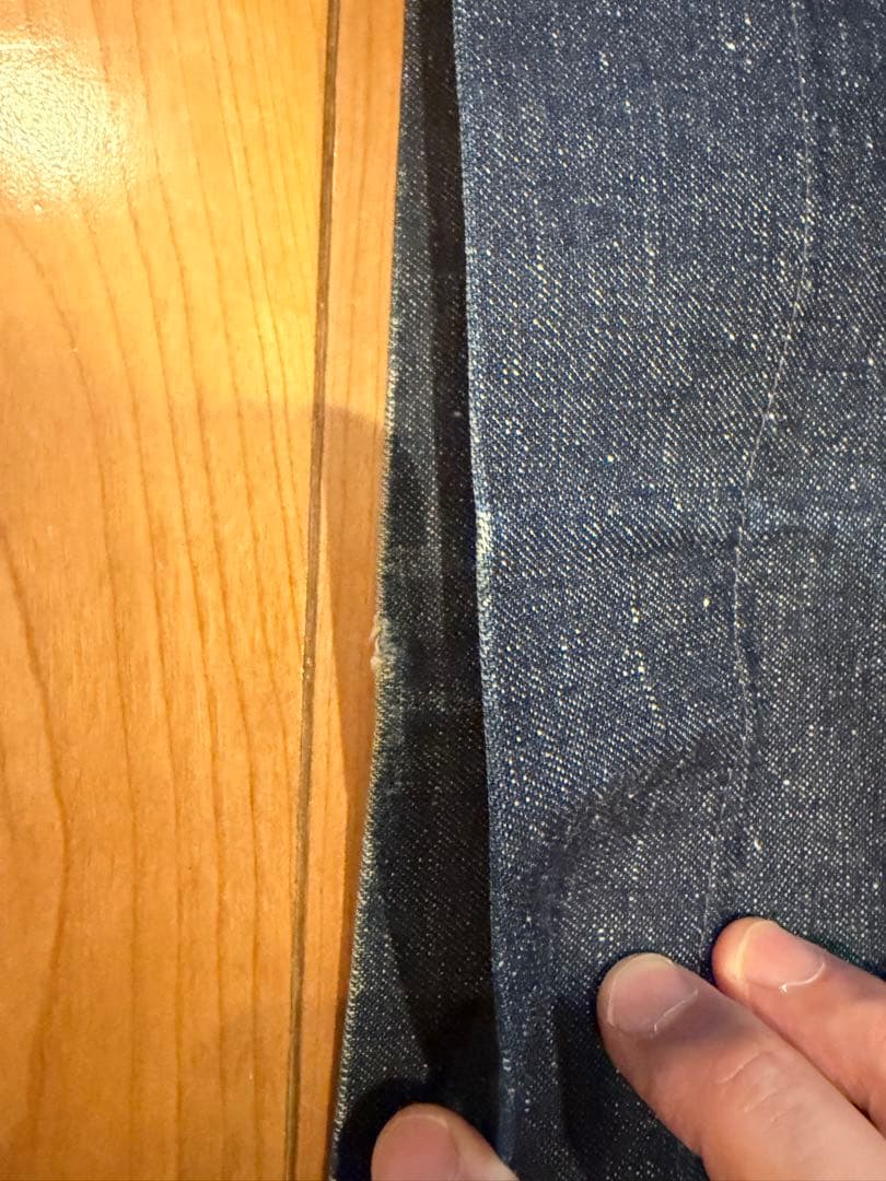 At Last&Co ネップデニムトラウザーズ34