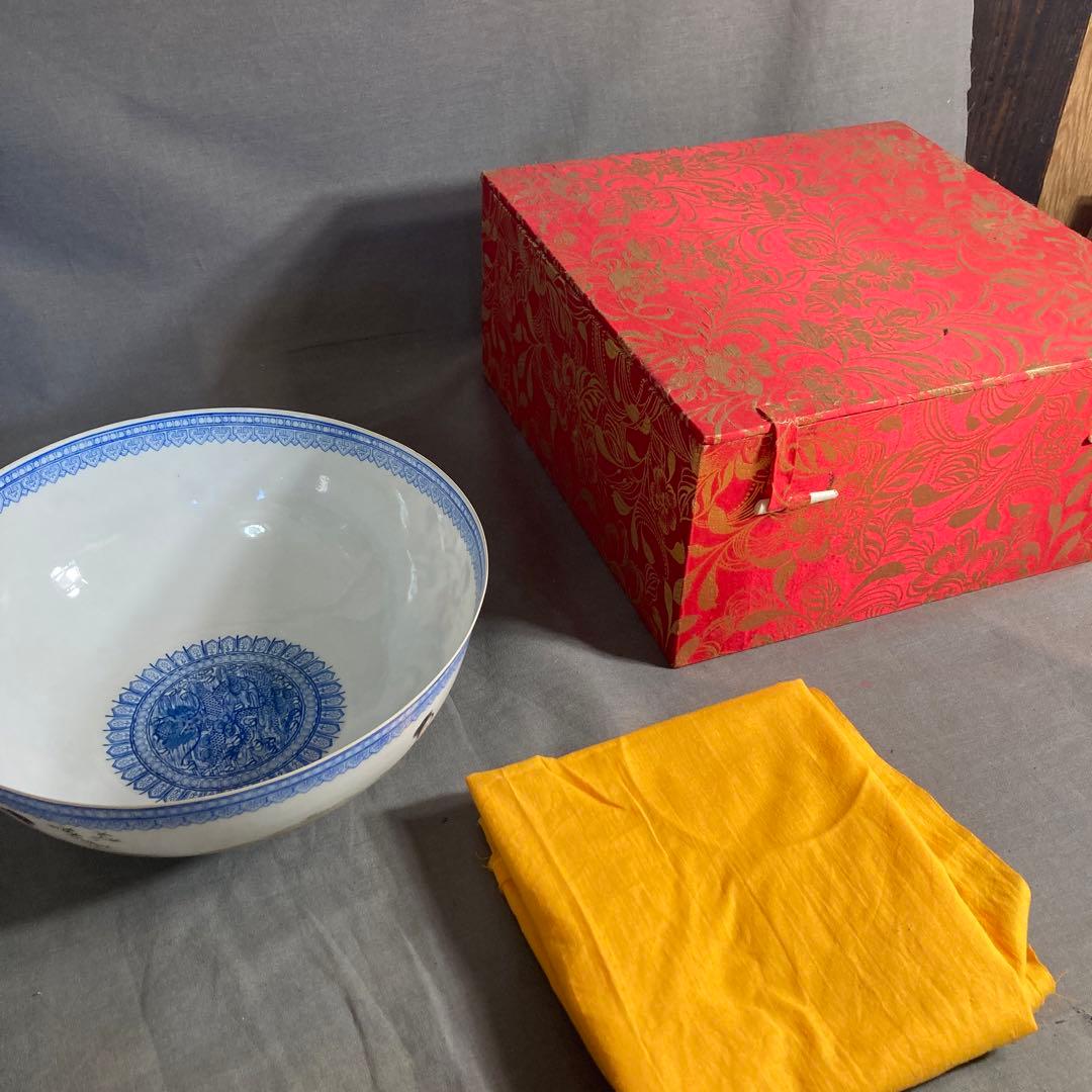 【景徳鎮製】景徳鎮の伝統　中国の名窯　乾隆年製　錦宮廷女官図　極薄胎　大鉢