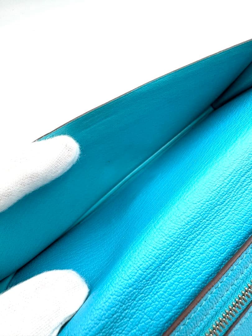 HERMES エルメス ベアンスフレ シェーブル SV金具 マチ付き 希少カラー