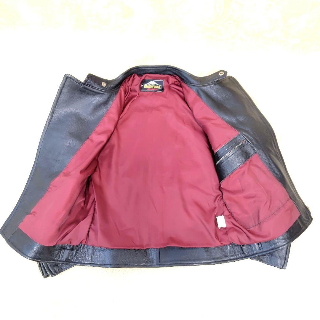 極美品 クシタニ ライダース レザージャケット バイクウェア 牛革 ブラック
