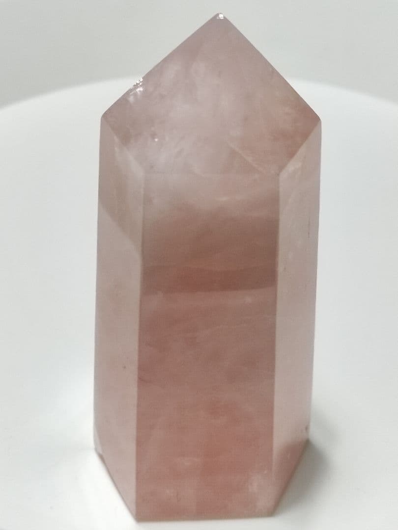 パワーストーン　天然石　ローズクォーツ　ポイント　600g　No.334