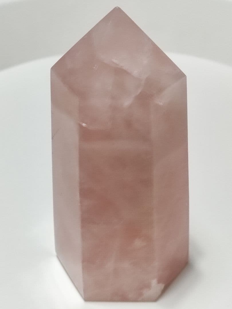 パワーストーン　天然石　ローズクォーツ　ポイント　600g　No.334