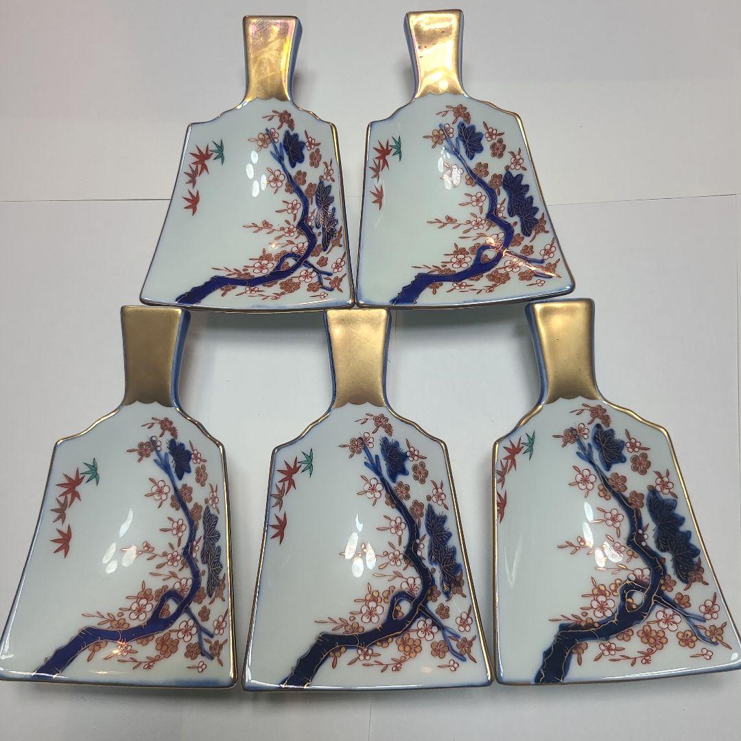 羽子板皿10セット 陶磁器皿 木箱付き