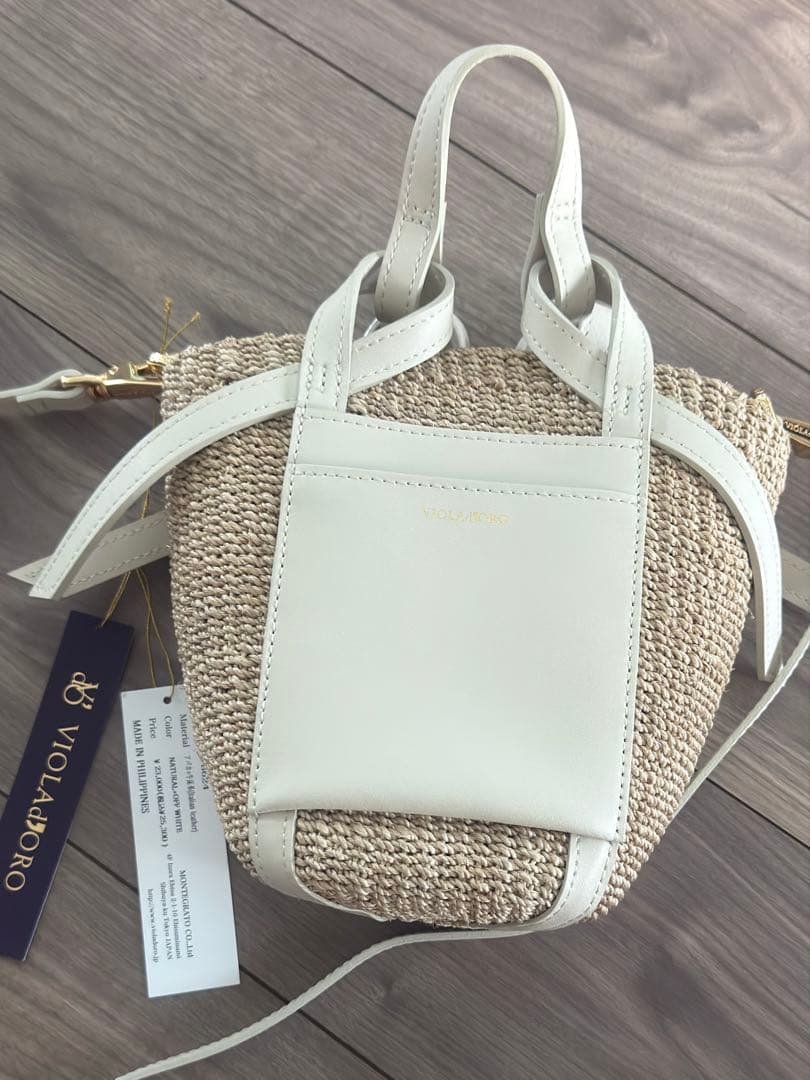 VIOLAd'OROヴィオラドーロ　レザーポケット2WAYミニトート