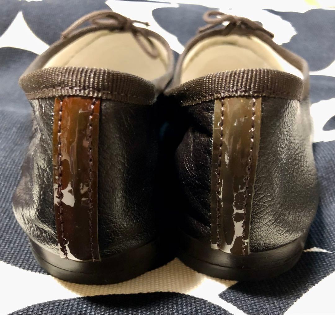 【Repetto】未着用♡裏張り済♡レペット♡バレリーナ♡マロン